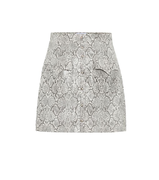 Erin faux snakeskin skirt