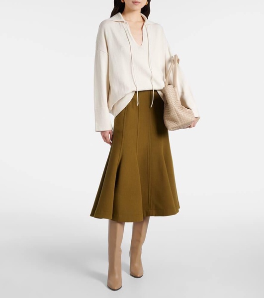 Spike silk-blend sweater
