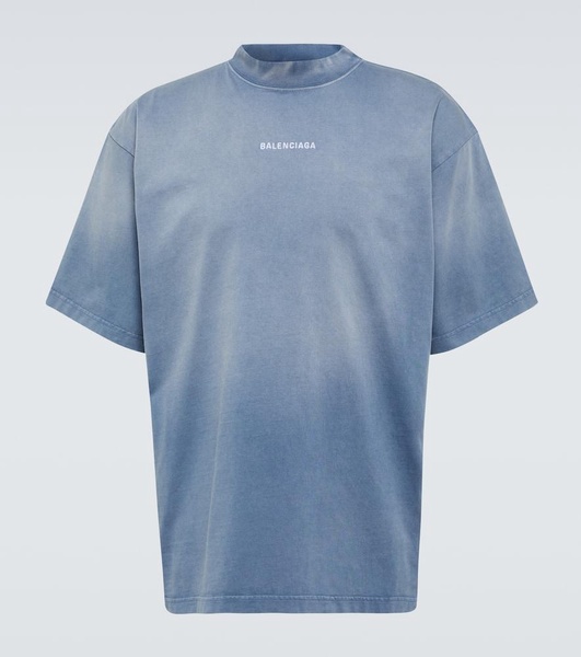 Embroidered cotton jersey t-shirt
