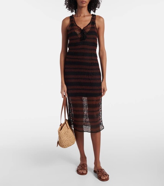 Pimento striped cotton minidress