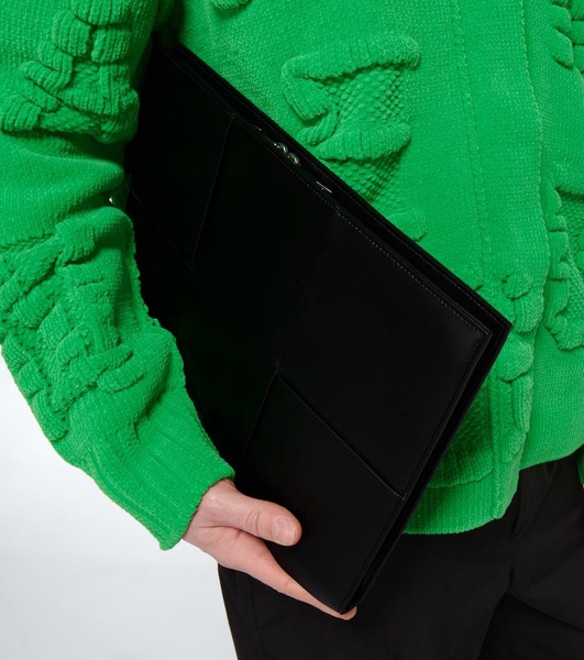 Arco Intreccio leather portfolio bag