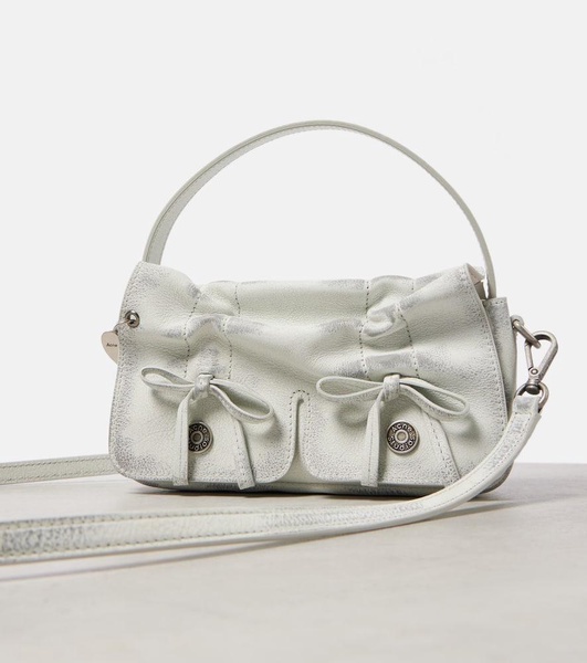 Multipocket Micro leather tote bag