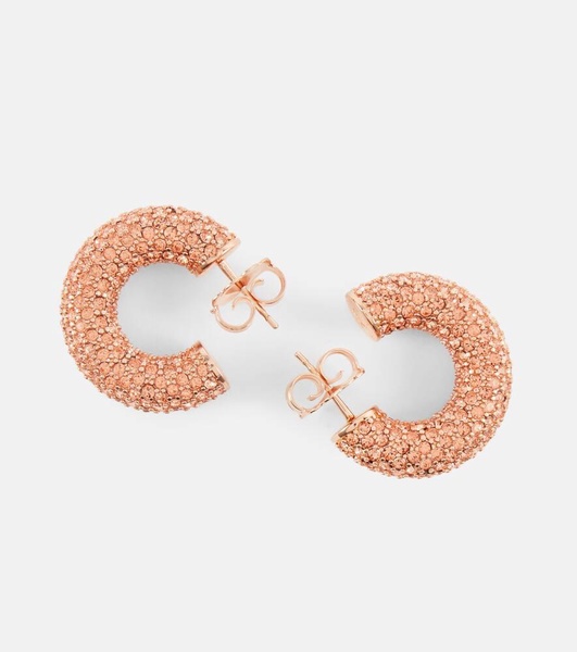 Cameron embellished hoop earrings