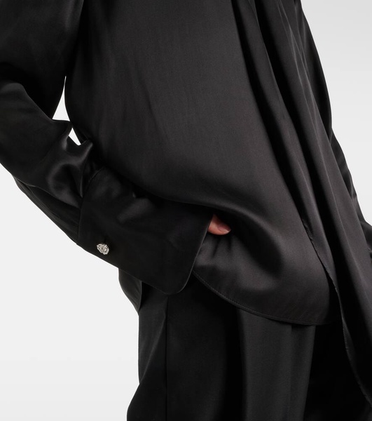 Silk satin blouse