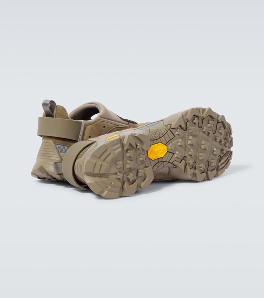 Rozes suede-trimmed sneakers