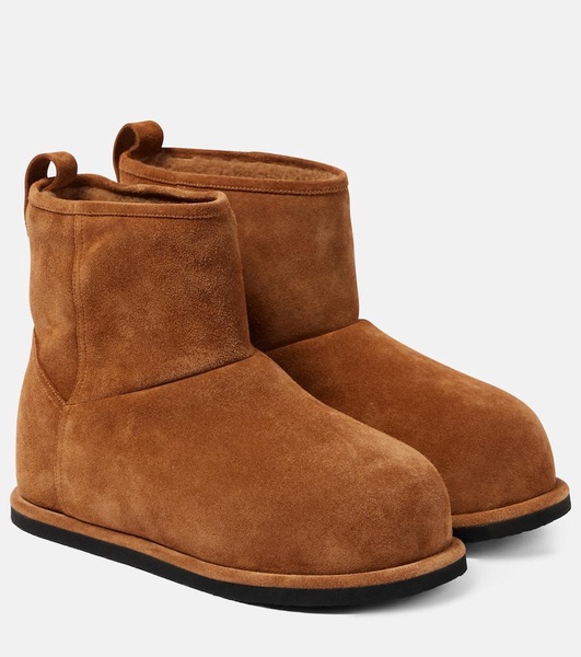 Heidi shearling-lined suede ankle boots