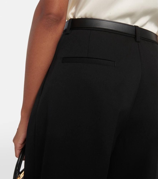 High-rise virgin wool pants