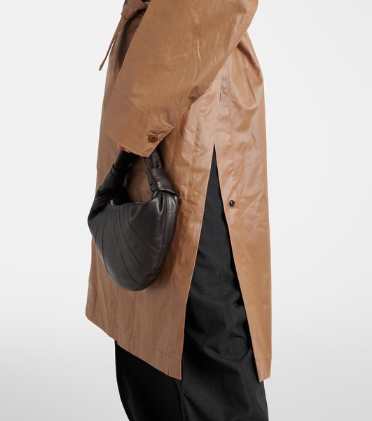 Belted cotton raincoat