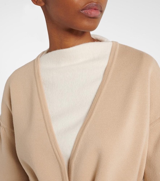 Tiberio belted virgin wool cardigan