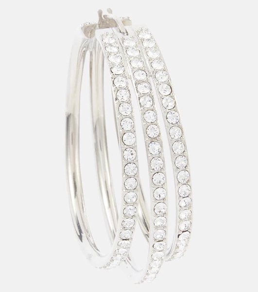 Vittoria crystal-embellished hoop earrings