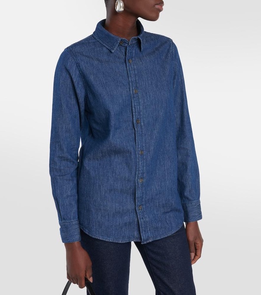 x EmRata Elena denim shirt