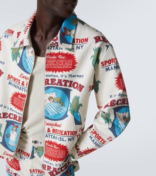 Enrichment printed cotton jacket