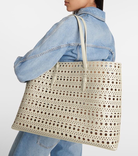 Mina 44 Vienne Wave leather tote bag