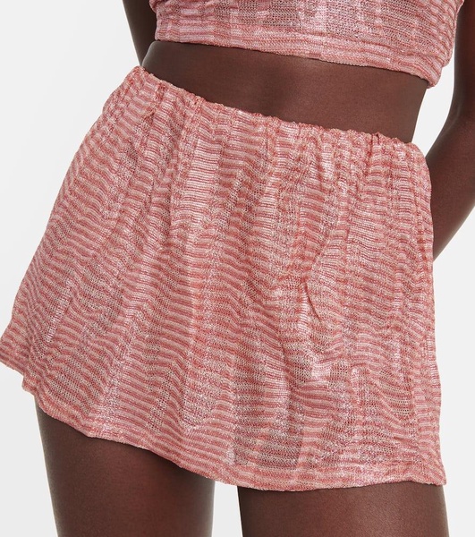 Jacquard miniskirt