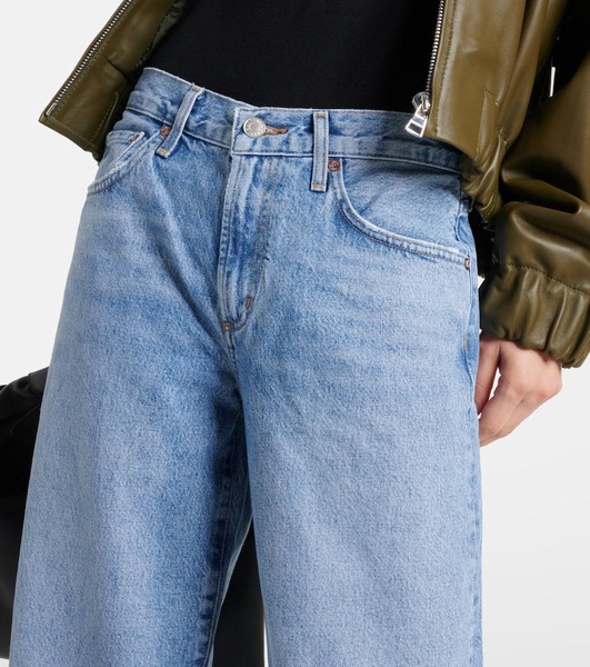Clara low-rise wide-leg jeans