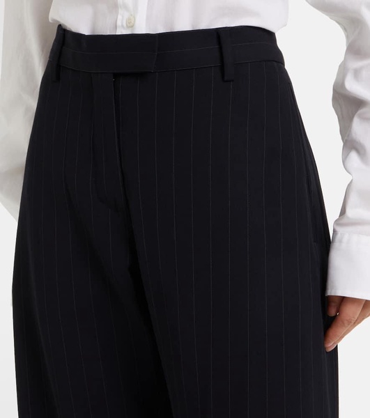 Pinstripe wide-leg pants