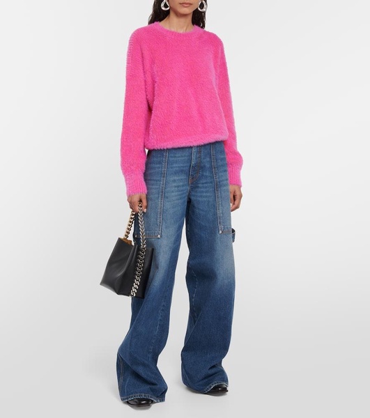 Fluffy knit sweater