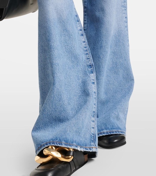 Clara low-rise wide-leg jeans