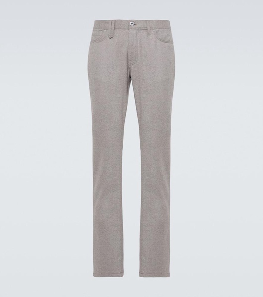 Asolo wool flannel tapered pants