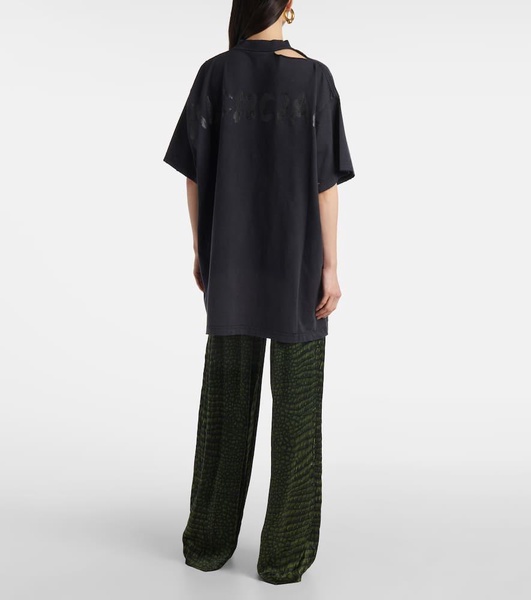 Oversized cotton jersey T-shirt