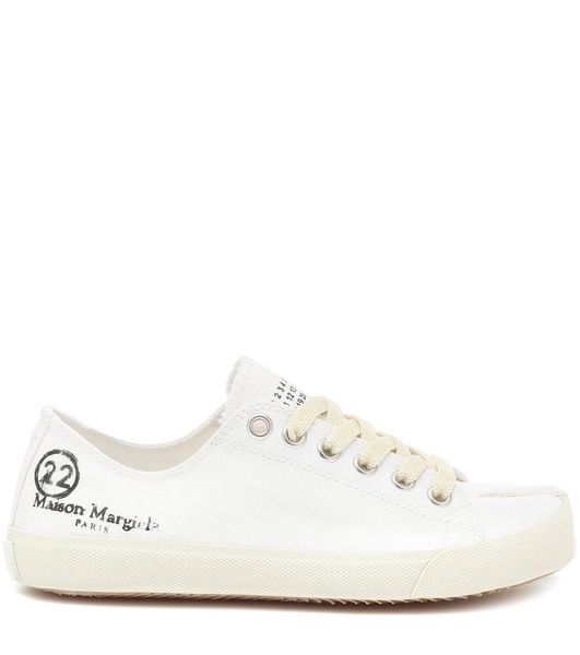 Tabi logo canvas low-top sneakers