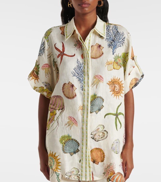 Sea linen shirt