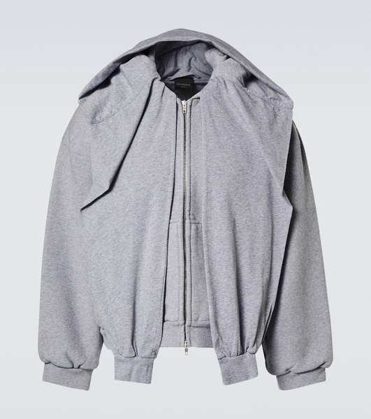 Incognito deconstructed cotton jersey hoodie