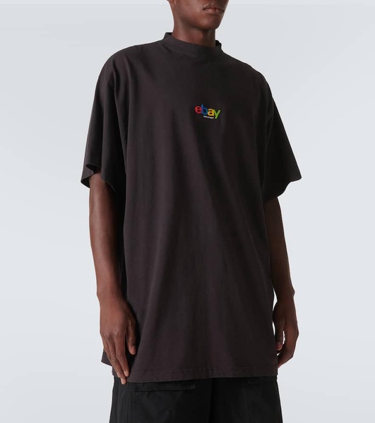 Printed oversized cotton T-shirt