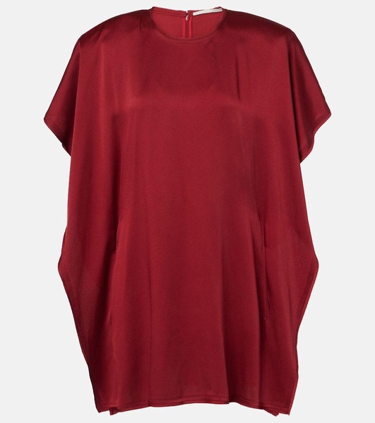 Draped jersey minidress