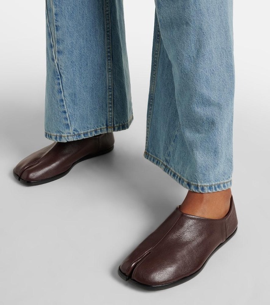 Tabi leather loafers