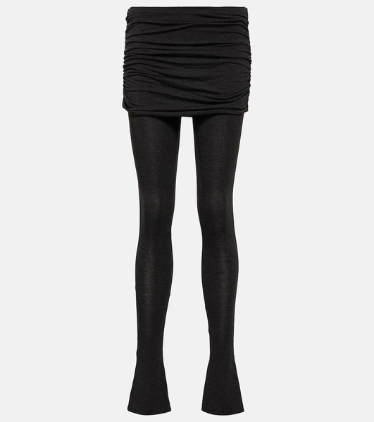 Folded low-rise pants