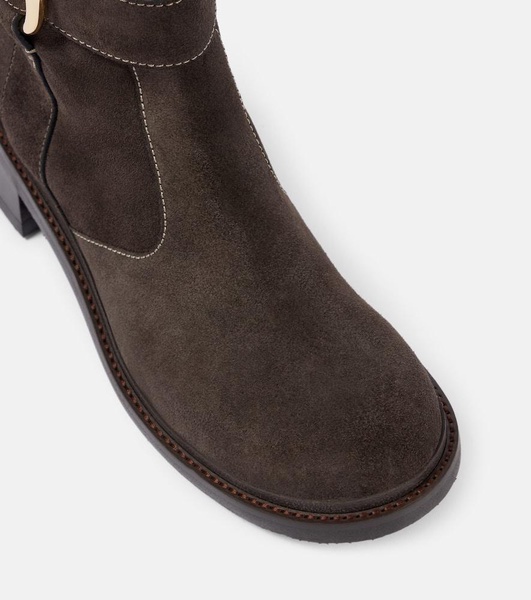 New Ring suede knee-high boots