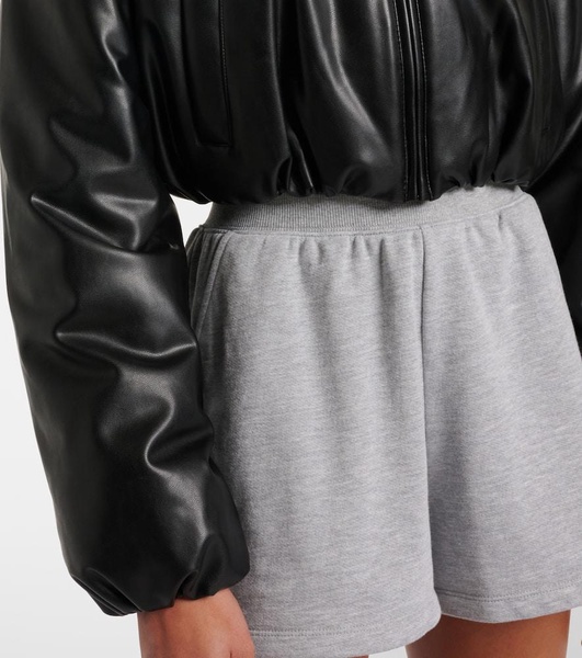 Premier faux leather bomber jacket