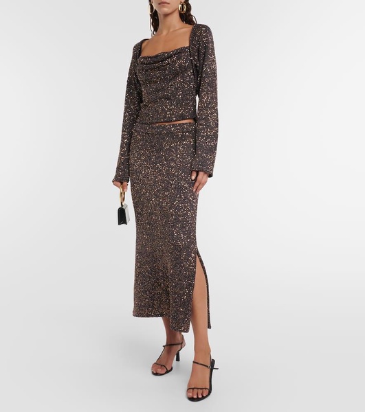 Alimia metallic knit sweater