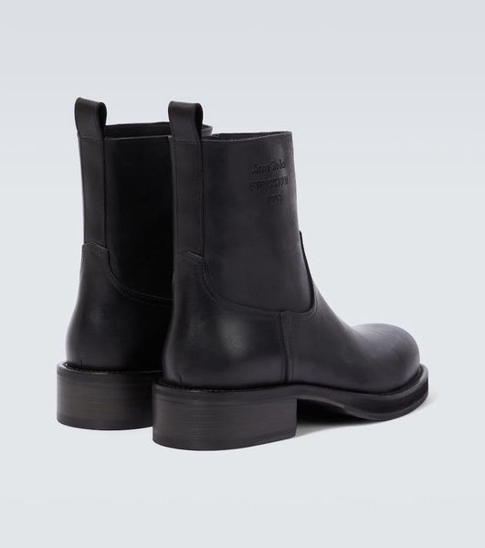 Leather ankle boots