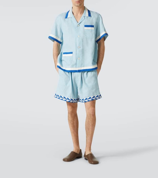 Seedling Stripe linen shirt