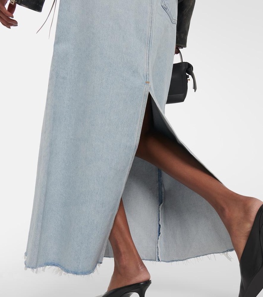 Hilla denim maxi skirt