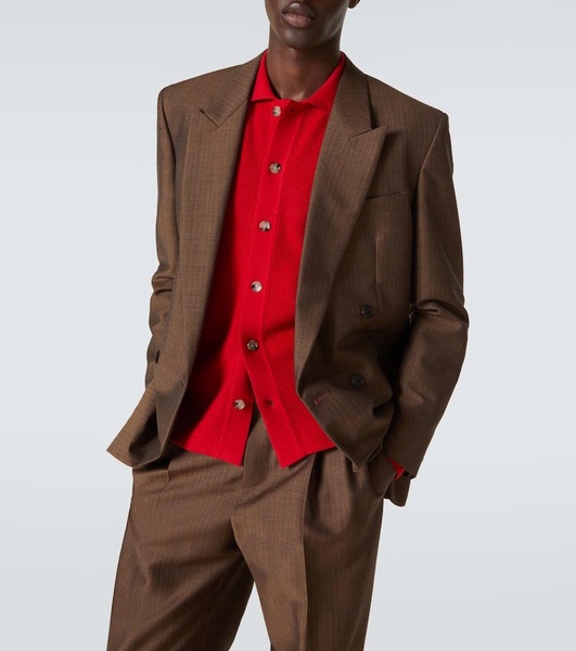Cotton and cashmere cardigan