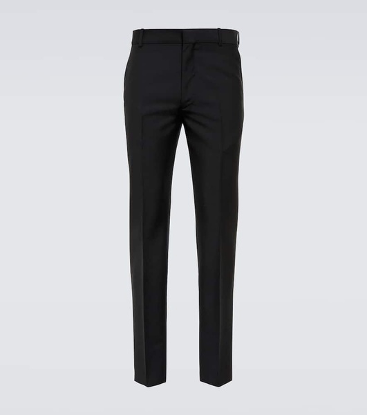 Wool and mohair slim pants