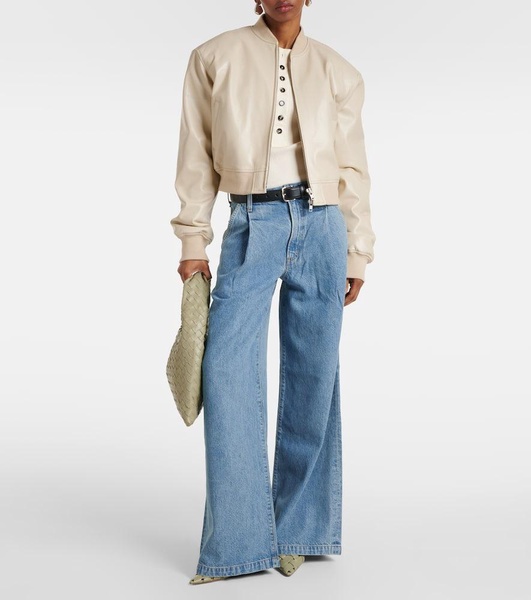 Ellis mid-rise wide-leg jeans