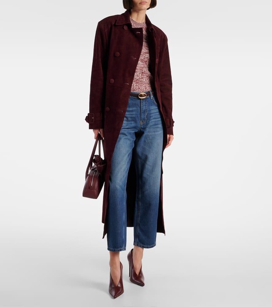 Le Mans high-rise cropped wide-leg jeans