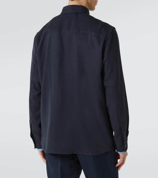 Straight-cut overshirt