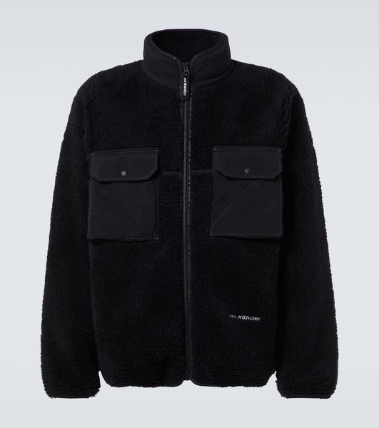 Wool-blend fleece jacket
