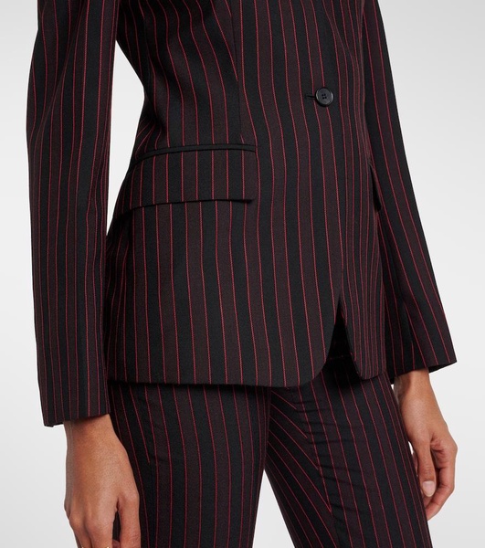 Striped wool blazer