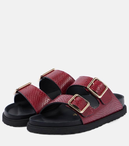 Arizona snake-effect leather sandals