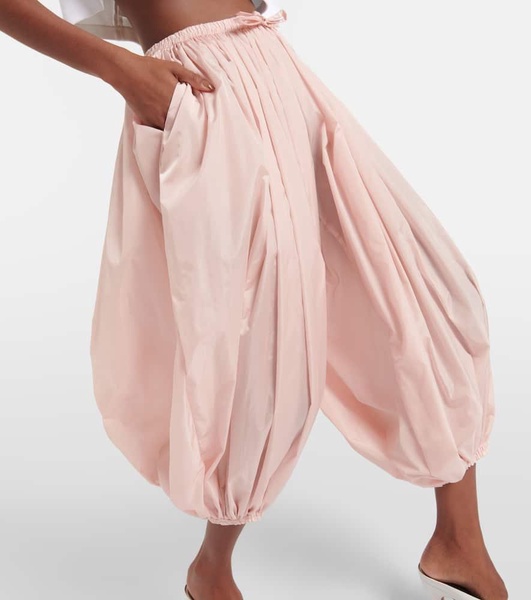 Low-rise wide-leg pants