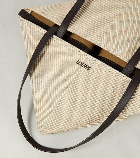 Puzzle Fold Medium canvas tote bag