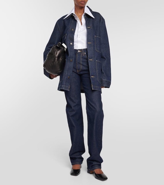High-rise straight jeans