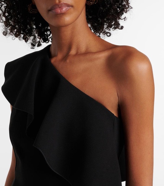 Giacomo ruffled sablé minidress