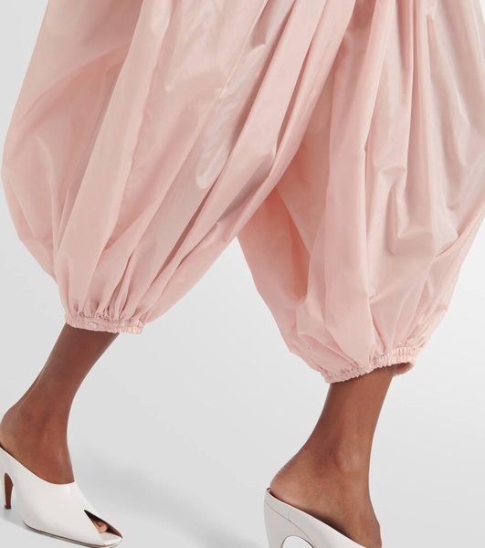 Low-rise wide-leg pants